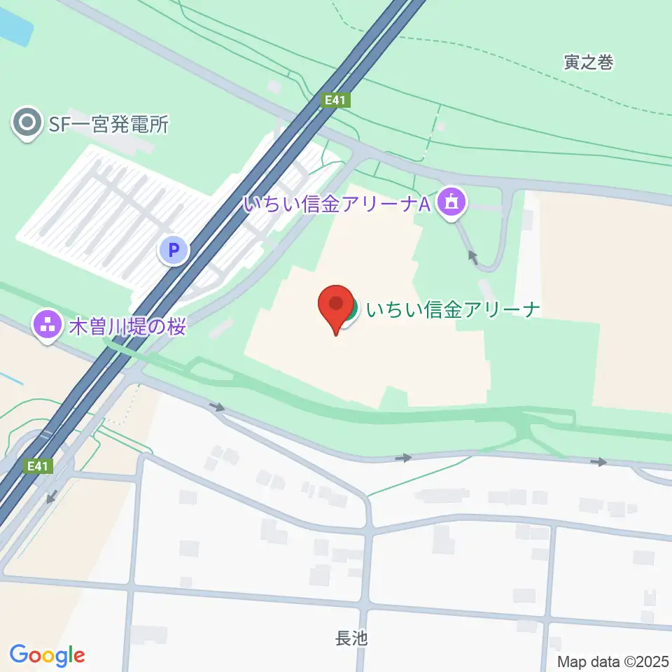 一宮市総合体育館 いちい信金アリーナ周辺のホテル一覧地図