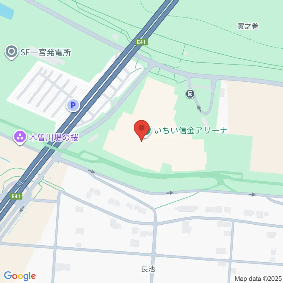 一宮市総合体育館 いちい信金アリーナ周辺のホテル一覧地図
