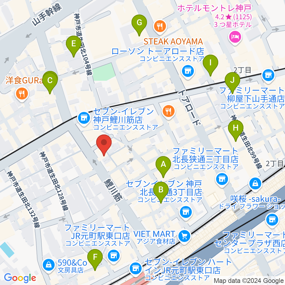 Strada Records周辺のホテル一覧地図