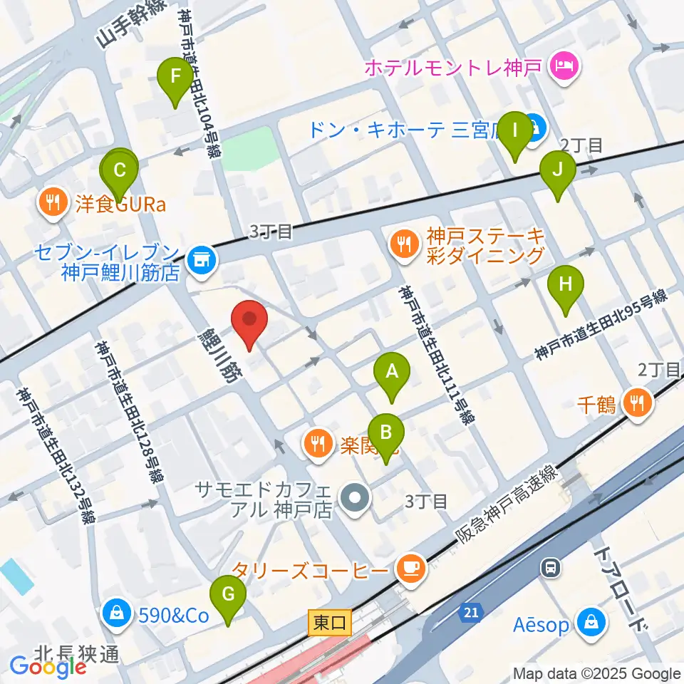 Strada Records周辺のホテル一覧地図