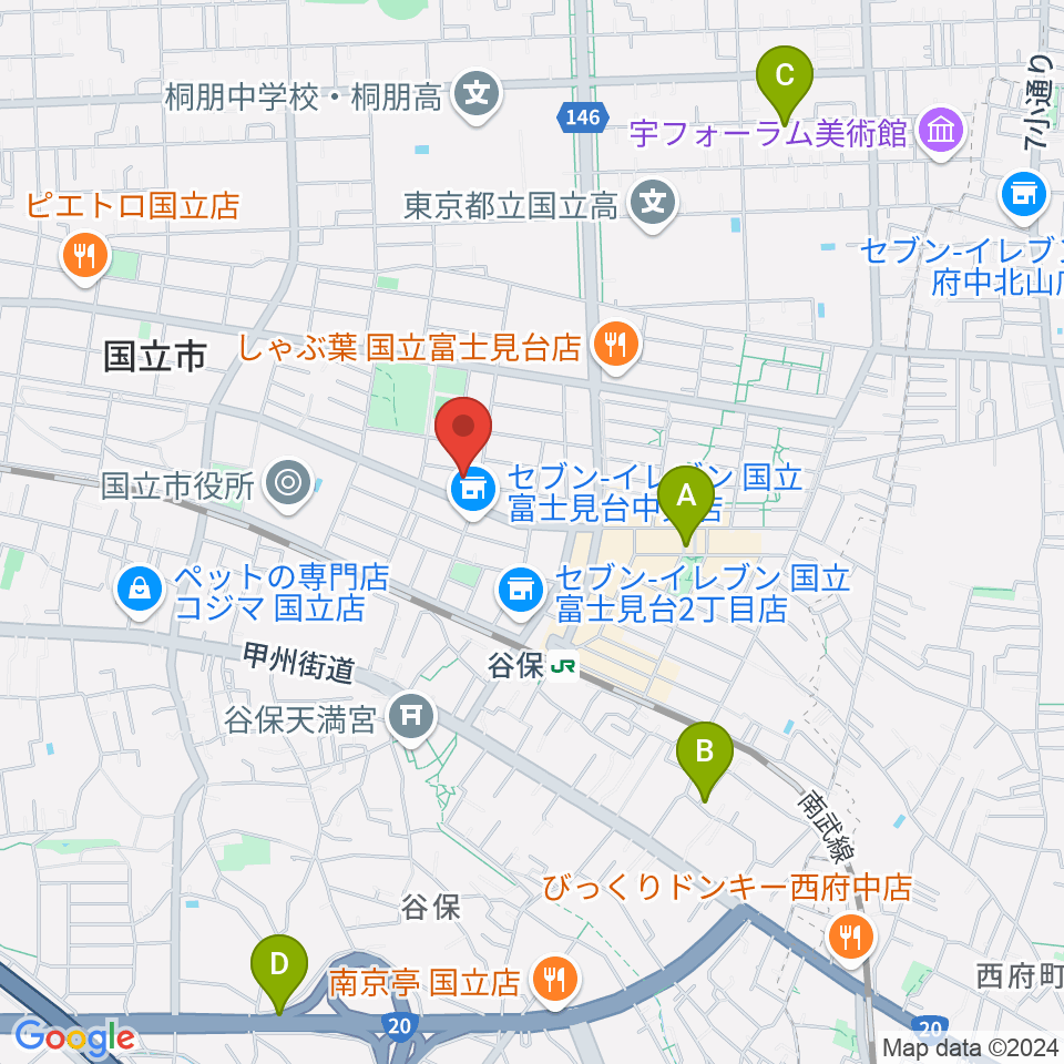 スタジオ・レニー周辺のホテル一覧地図