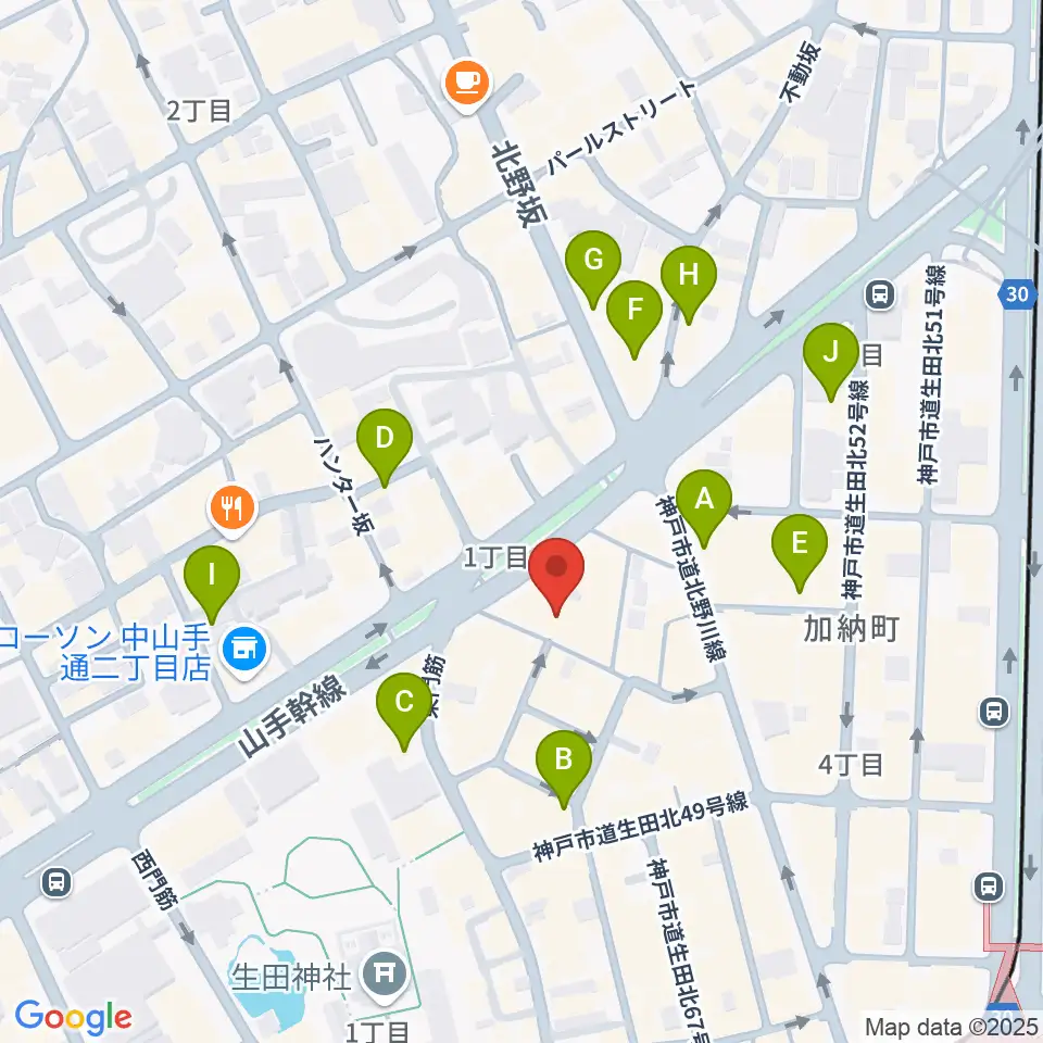 nagomibar周辺のホテル一覧地図