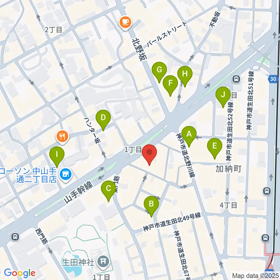 nagomibar周辺のホテル一覧地図
