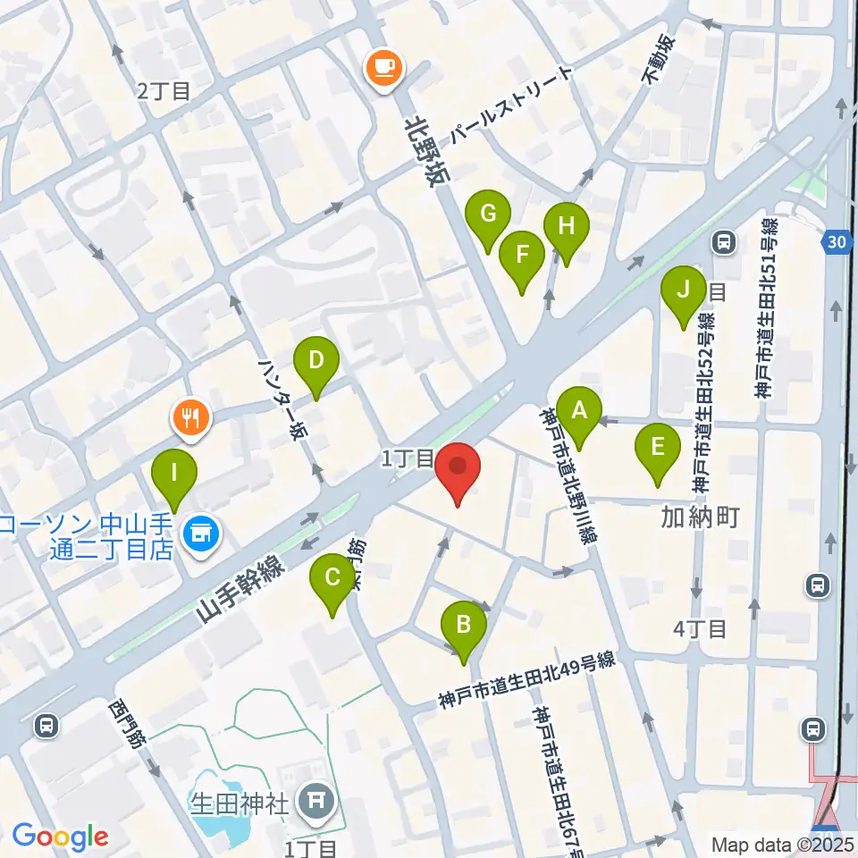 nagomibar周辺のホテル一覧地図