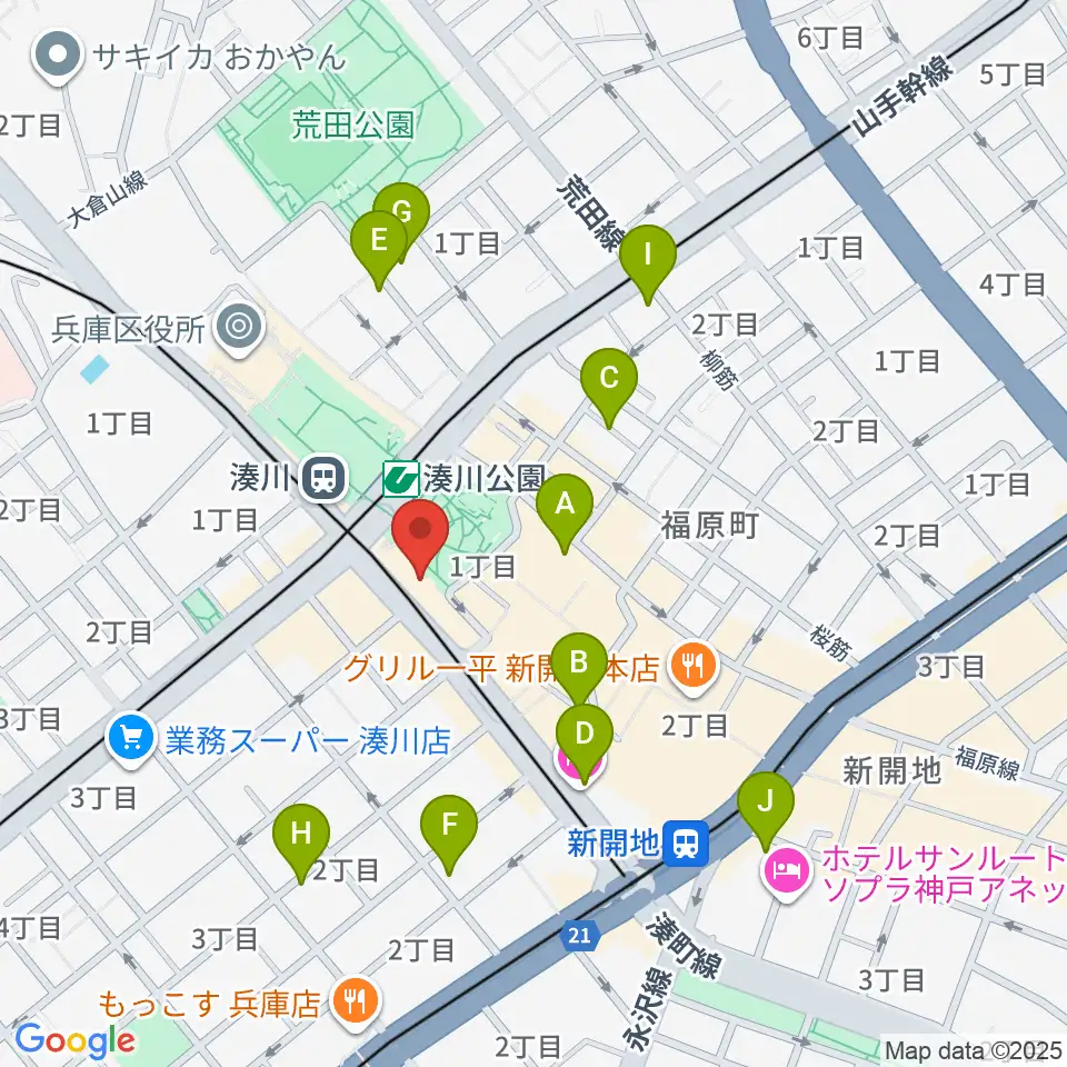 Key West周辺のホテル一覧地図
