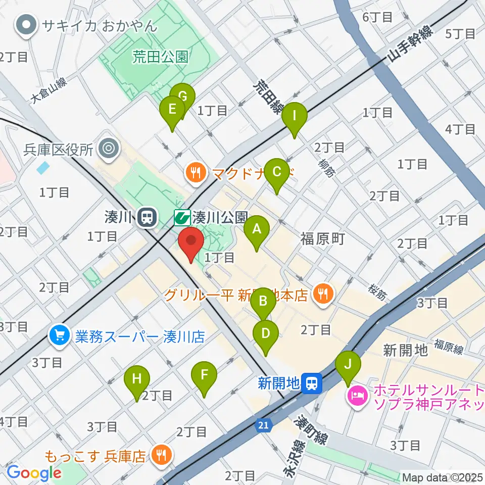 Key West周辺のホテル一覧地図