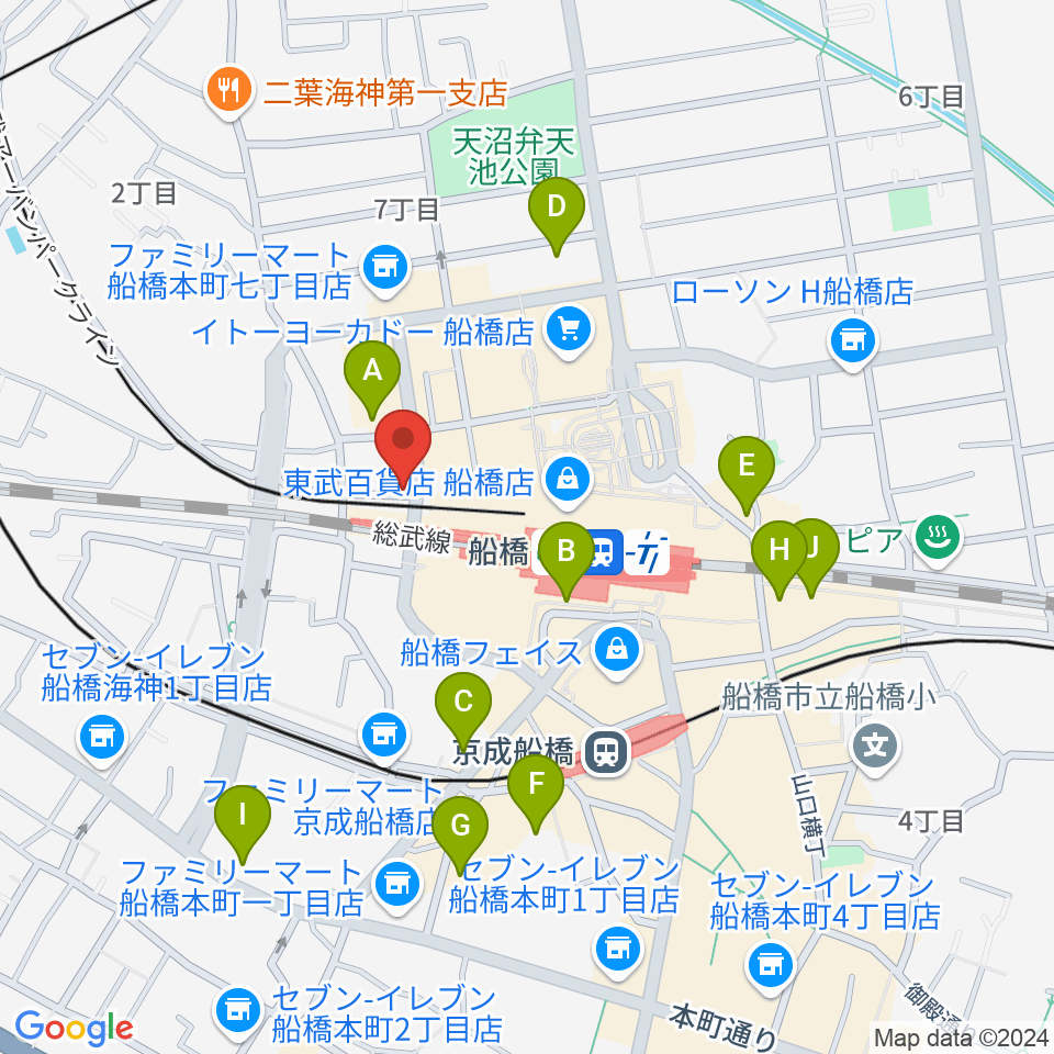 MUSIC PORTE周辺のホテル一覧地図