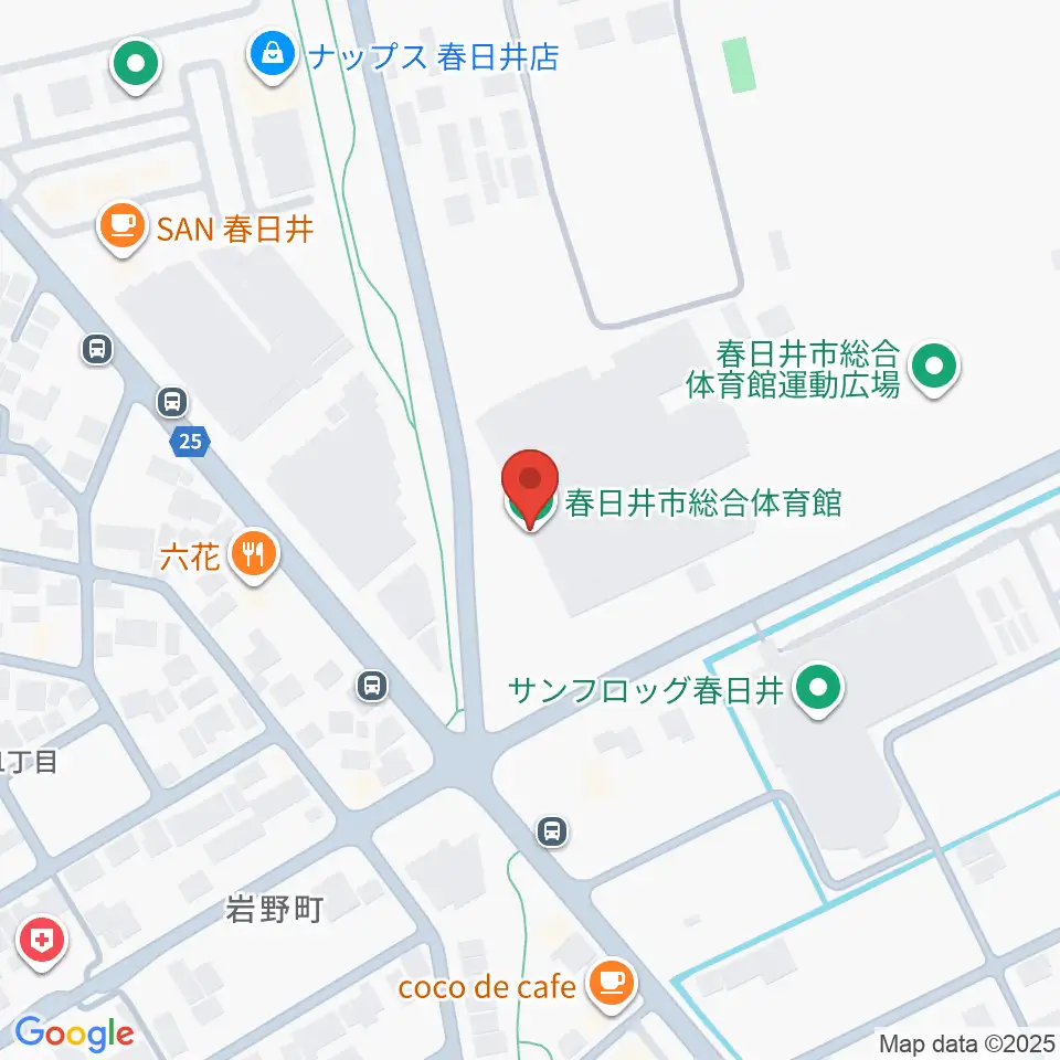 春日井市総合体育館周辺のホテル一覧地図