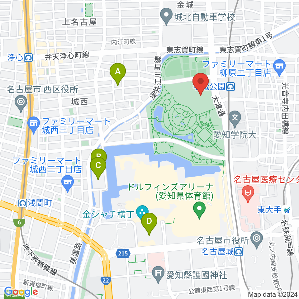 IGアリーナ周辺のホテル一覧地図