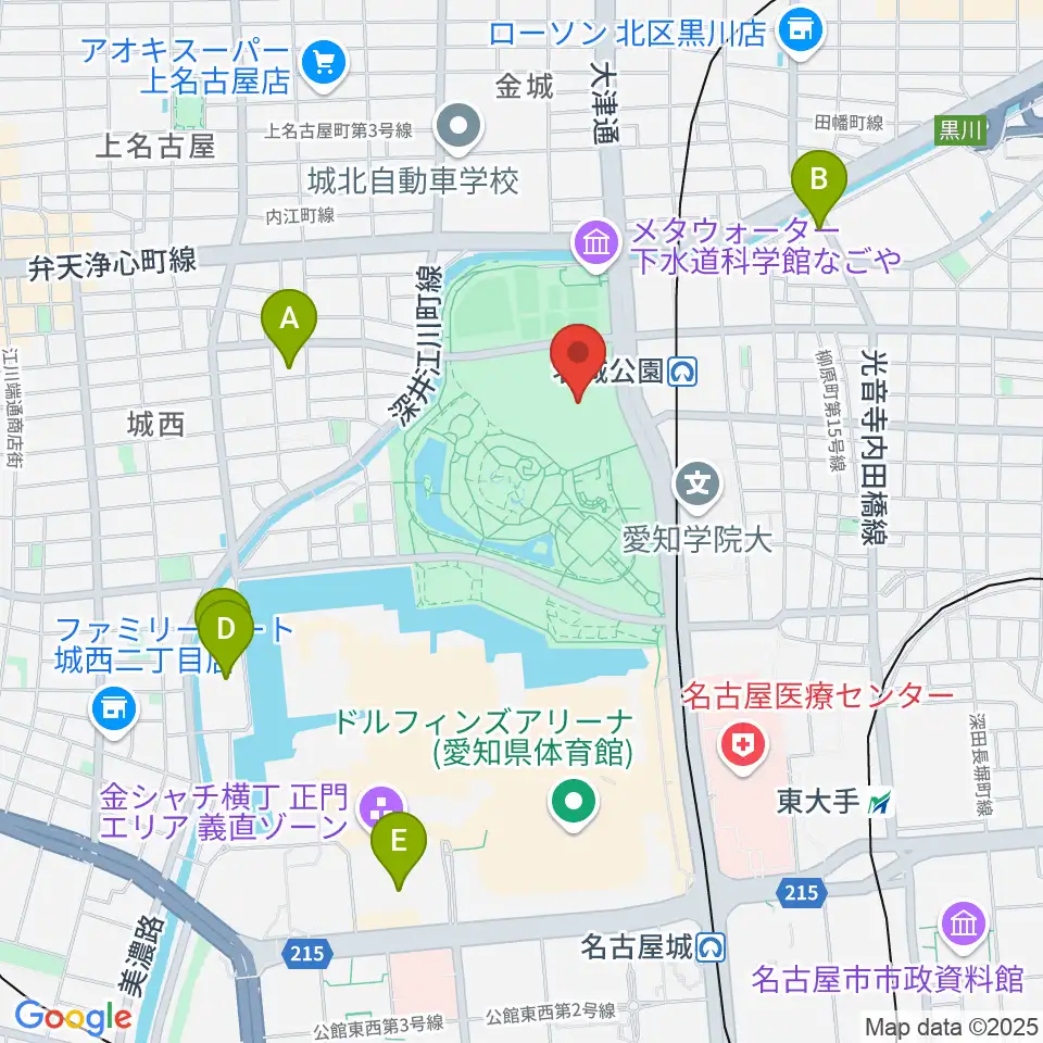 IGアリーナ周辺のホテル一覧地図