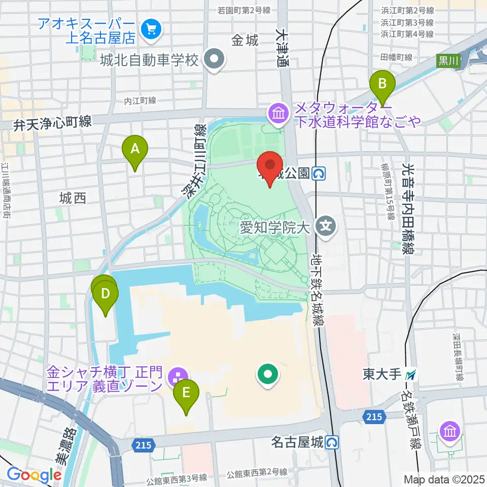 IGアリーナ周辺のホテル一覧地図