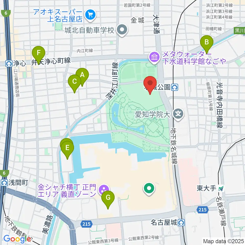 IGアリーナ周辺のホテル一覧地図