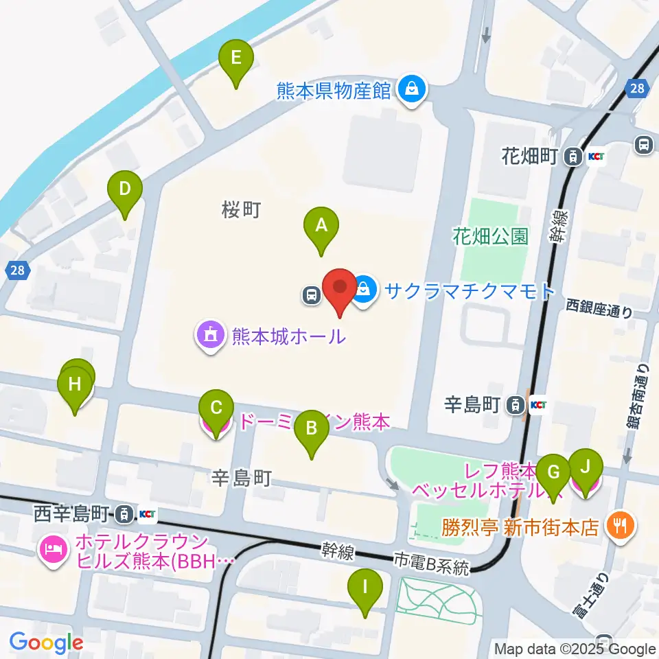 TOHOシネマズ 熊本サクラマチ周辺のホテル一覧地図