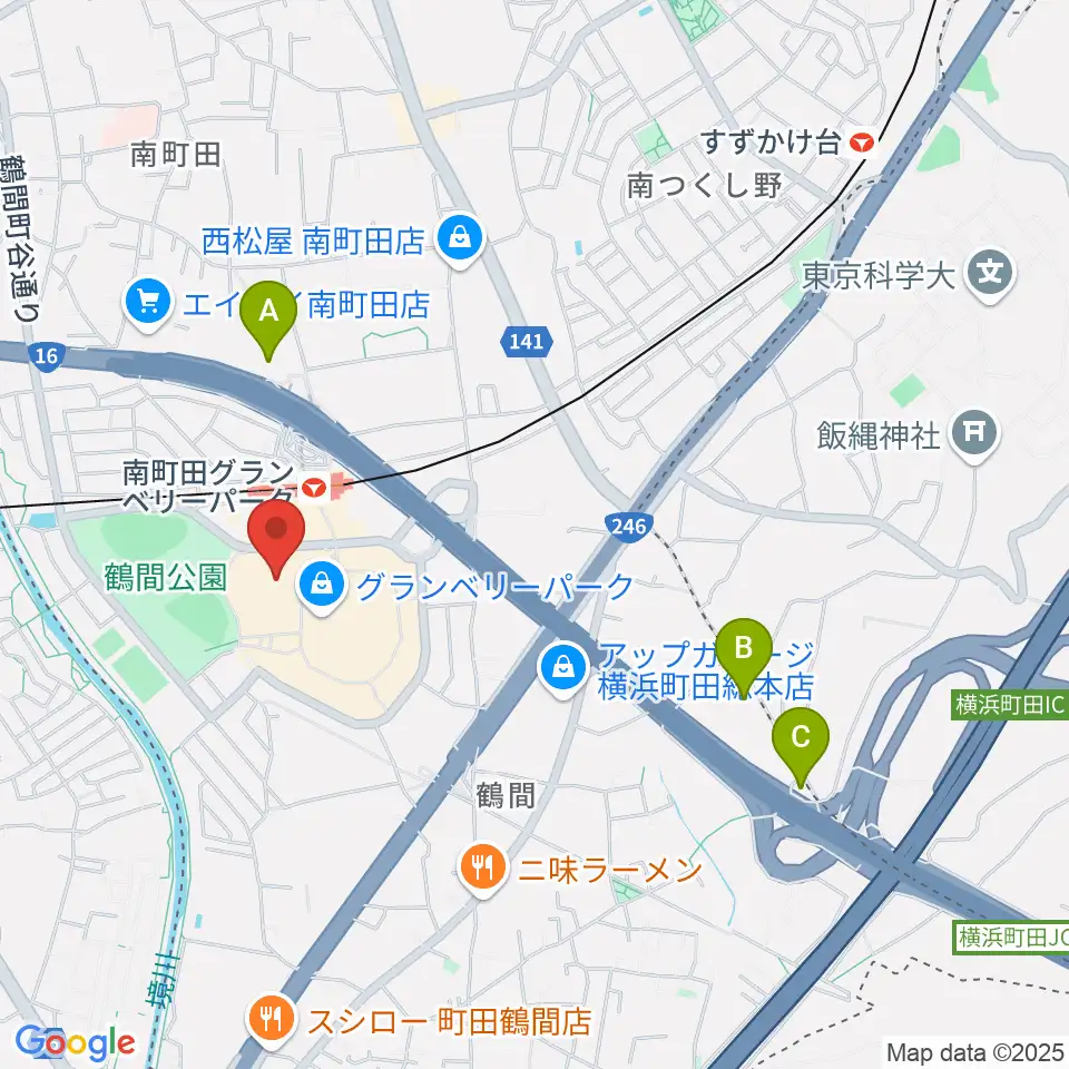 109シネマズグランベリーパーク周辺のホテル一覧地図