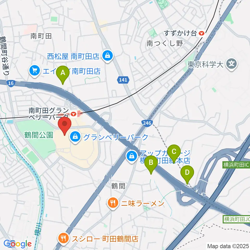 109シネマズグランベリーパーク周辺のホテル一覧地図