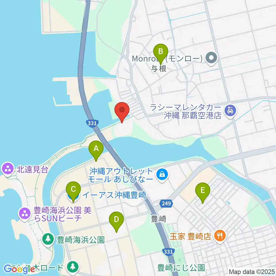 豊見城市民体育館周辺のホテル一覧地図