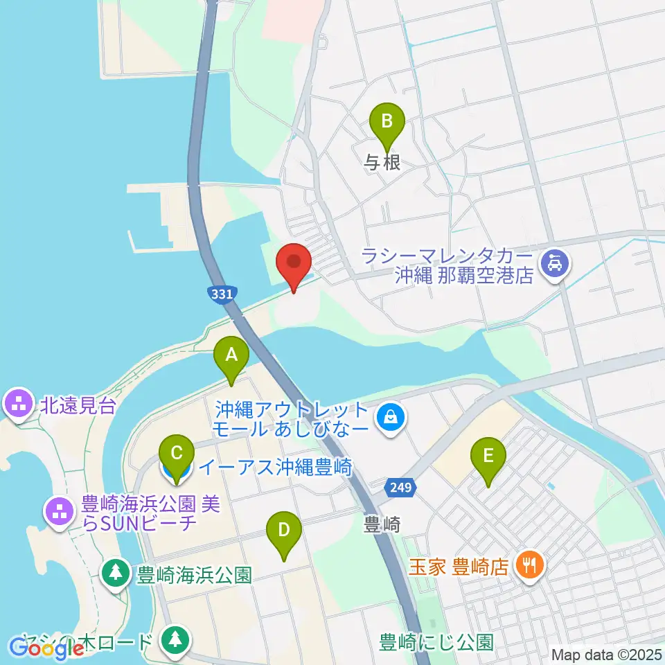 豊見城市民体育館周辺のホテル一覧地図