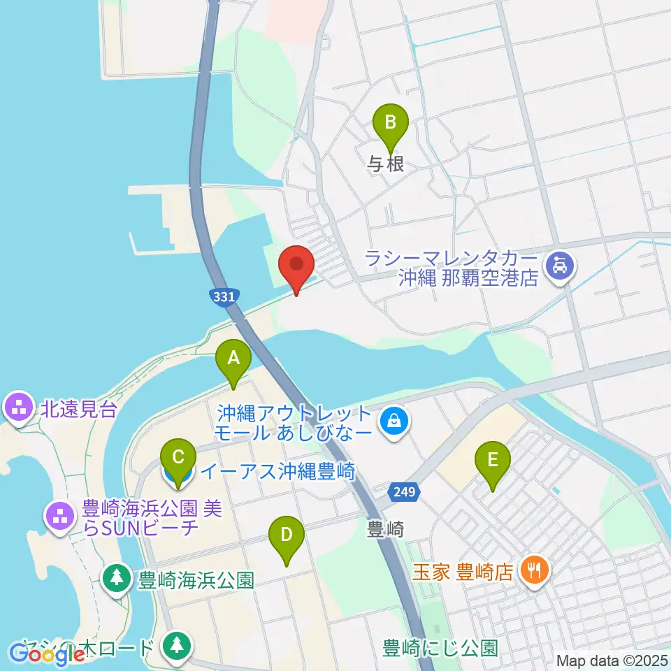 豊見城市民体育館周辺のホテル一覧地図