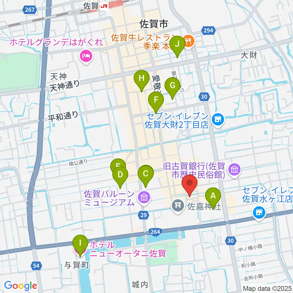 佐賀シアター・シエマ周辺のホテル一覧地図