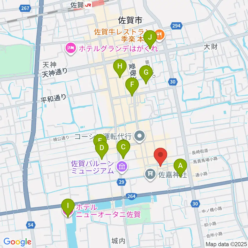 佐賀シアター・シエマ周辺のホテル一覧地図