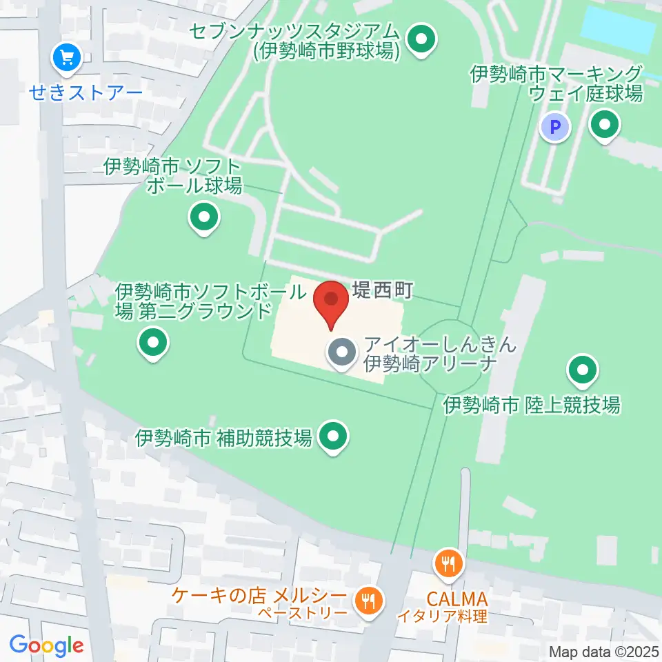 アイオーしんきん伊勢崎アリーナ周辺のホテル一覧地図