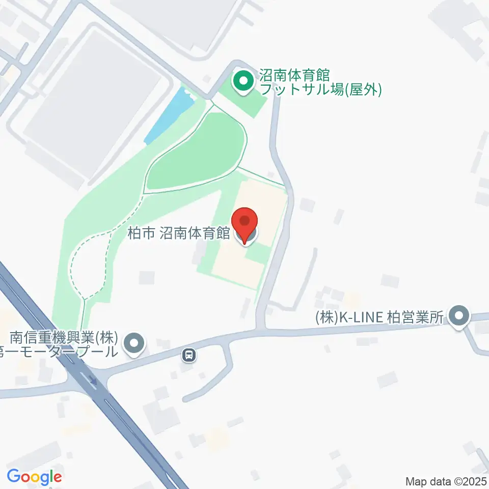 柏市沼南体育館周辺のホテル一覧地図