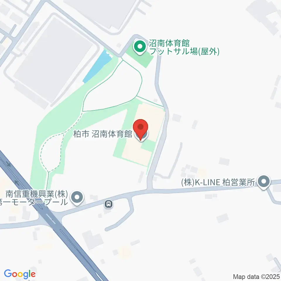 柏市沼南体育館周辺のホテル一覧地図