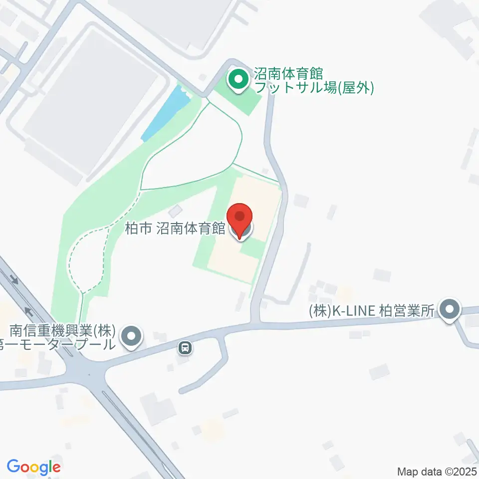 柏市沼南体育館周辺のホテル一覧地図