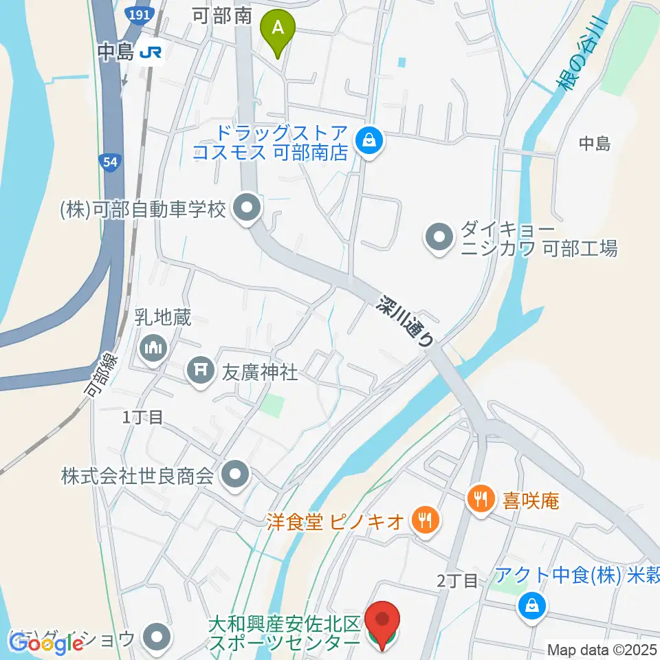 大和興産安佐北区スポーツセンター周辺のホテル一覧地図