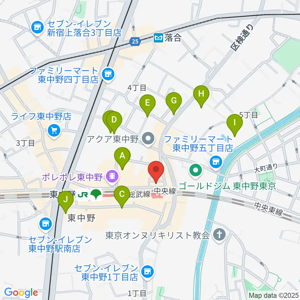 ヴァイオリン工房レゾネイト周辺のホテル一覧地図