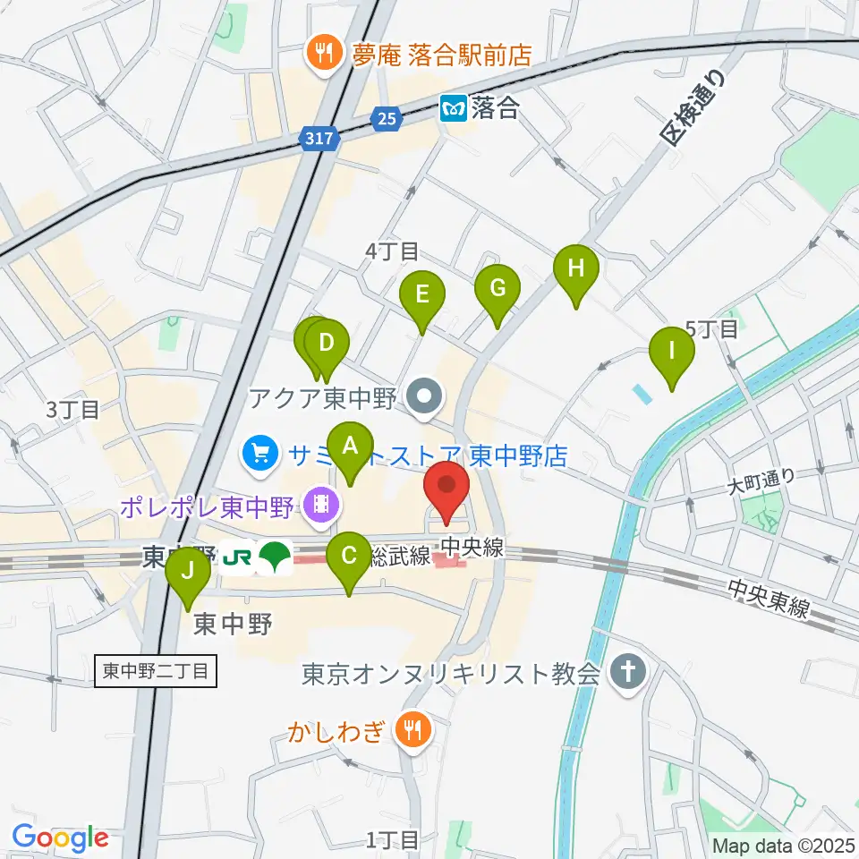 ヴァイオリン工房レゾネイト周辺のホテル一覧地図
