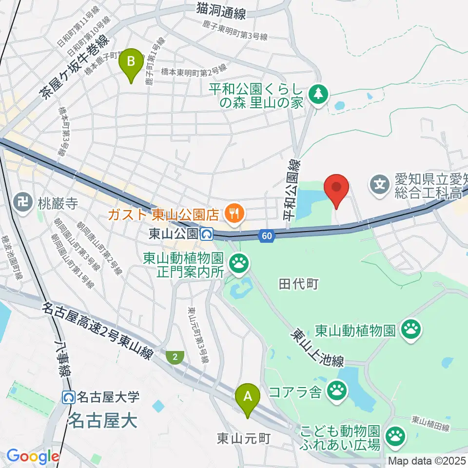 名古屋市千種スポーツセンター周辺のホテル一覧地図