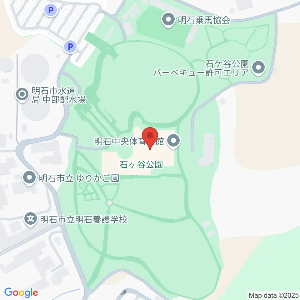 明石中央体育会館周辺のホテル一覧地図