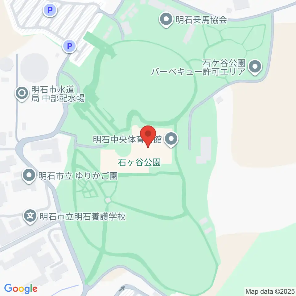 明石中央体育会館周辺のホテル一覧地図