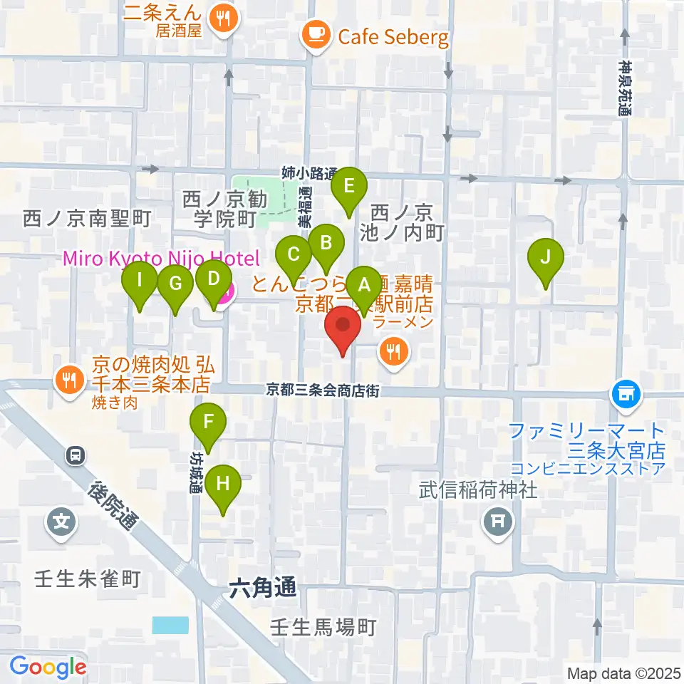 森ピアノ教室周辺のホテル一覧地図