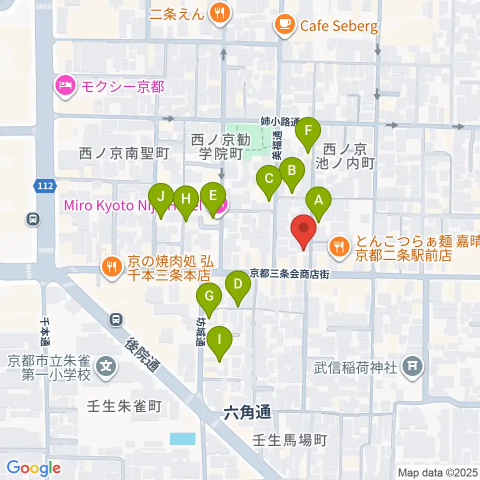 森ピアノ教室周辺のホテル一覧地図