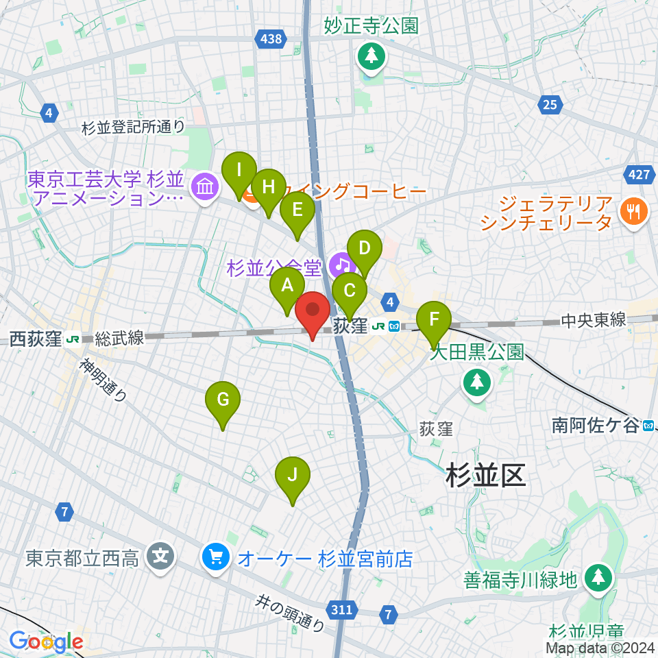 鶴屋弓弦店周辺のホテル一覧地図