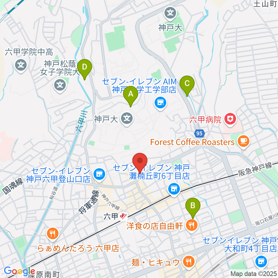 里夢 SATOM周辺のホテル一覧地図