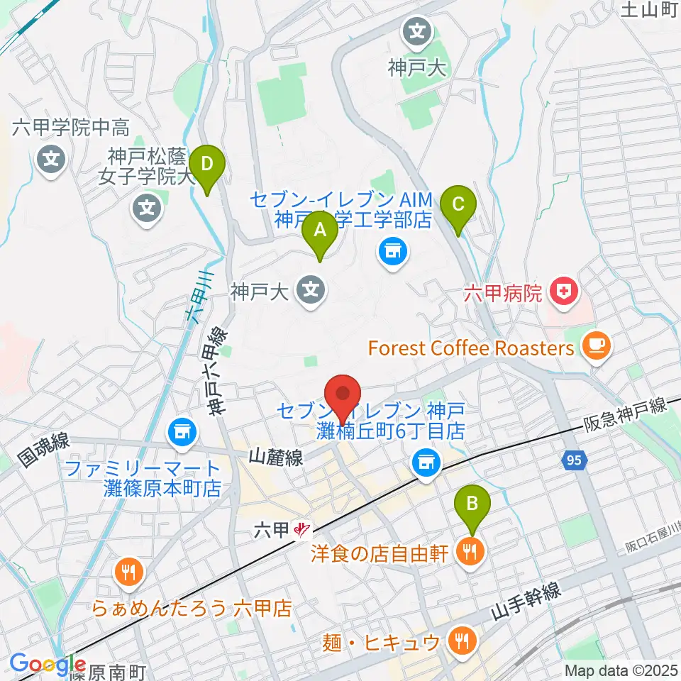 里夢 SATOM周辺のホテル一覧地図