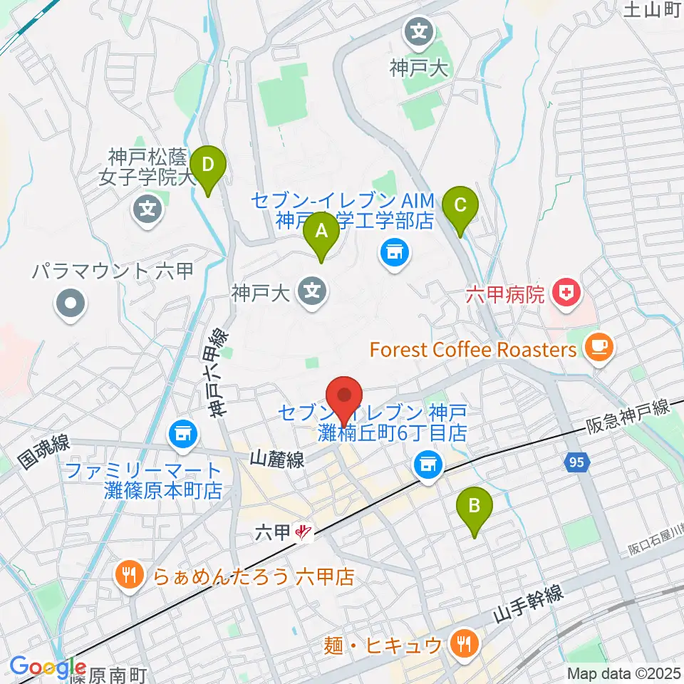 里夢 SATOM周辺のホテル一覧地図