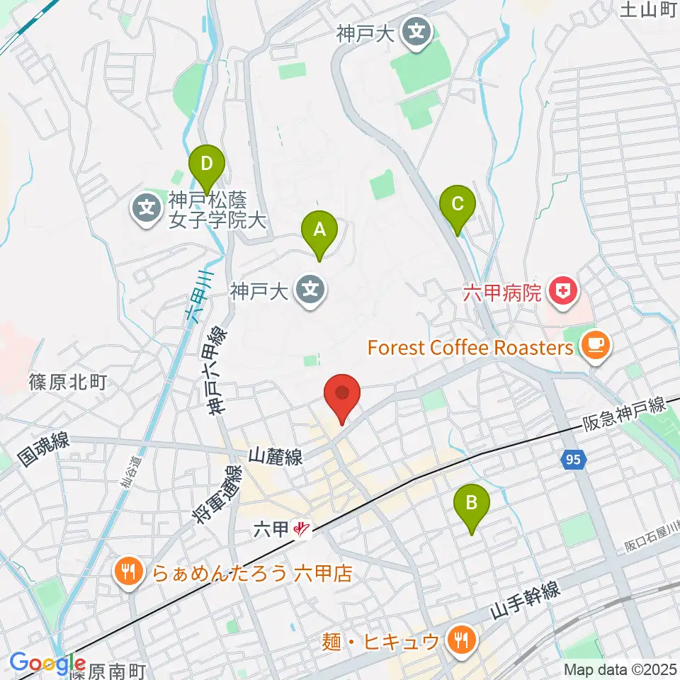 里夢 SATOM周辺のホテル一覧地図