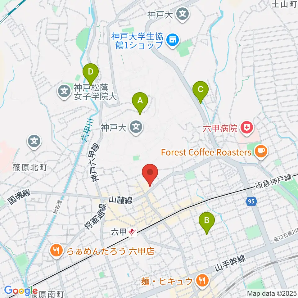 里夢 SATOM周辺のホテル一覧地図