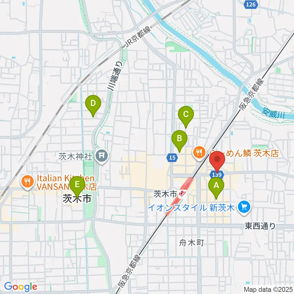 スタジオMSW周辺のホテル一覧地図