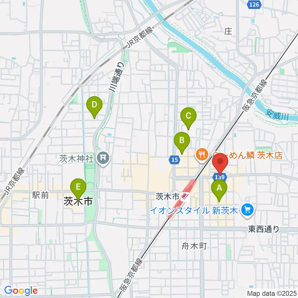 スタジオMSW周辺のホテル一覧地図