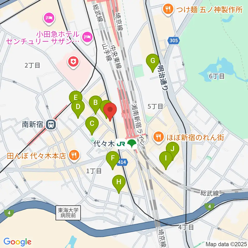 festina-lente music school周辺のホテル一覧地図