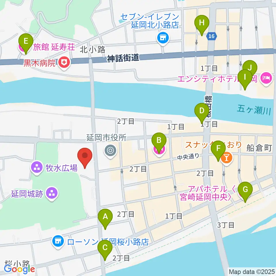 野口遵記念館周辺のホテル一覧地図