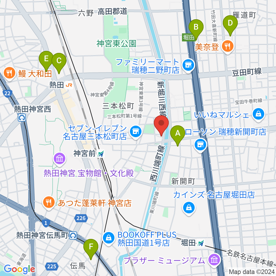 神宮前レコーディングスタジオ周辺のホテル一覧地図