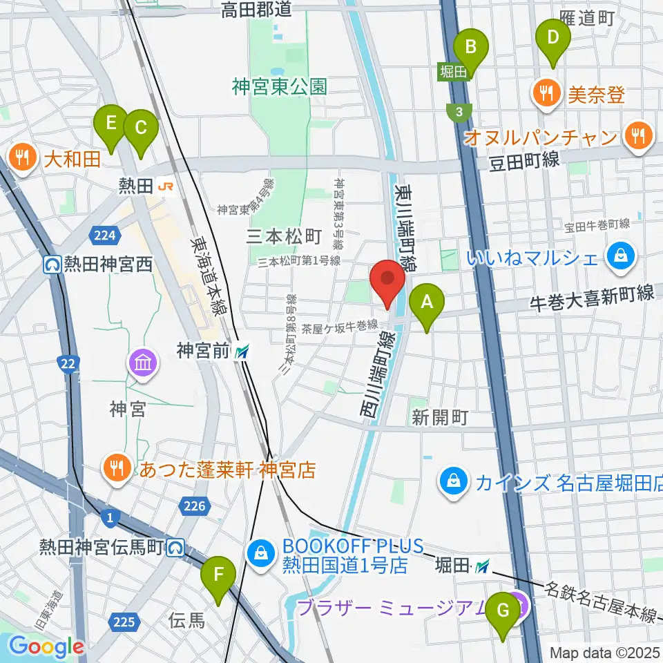 神宮前レコーディングスタジオ周辺のホテル一覧地図