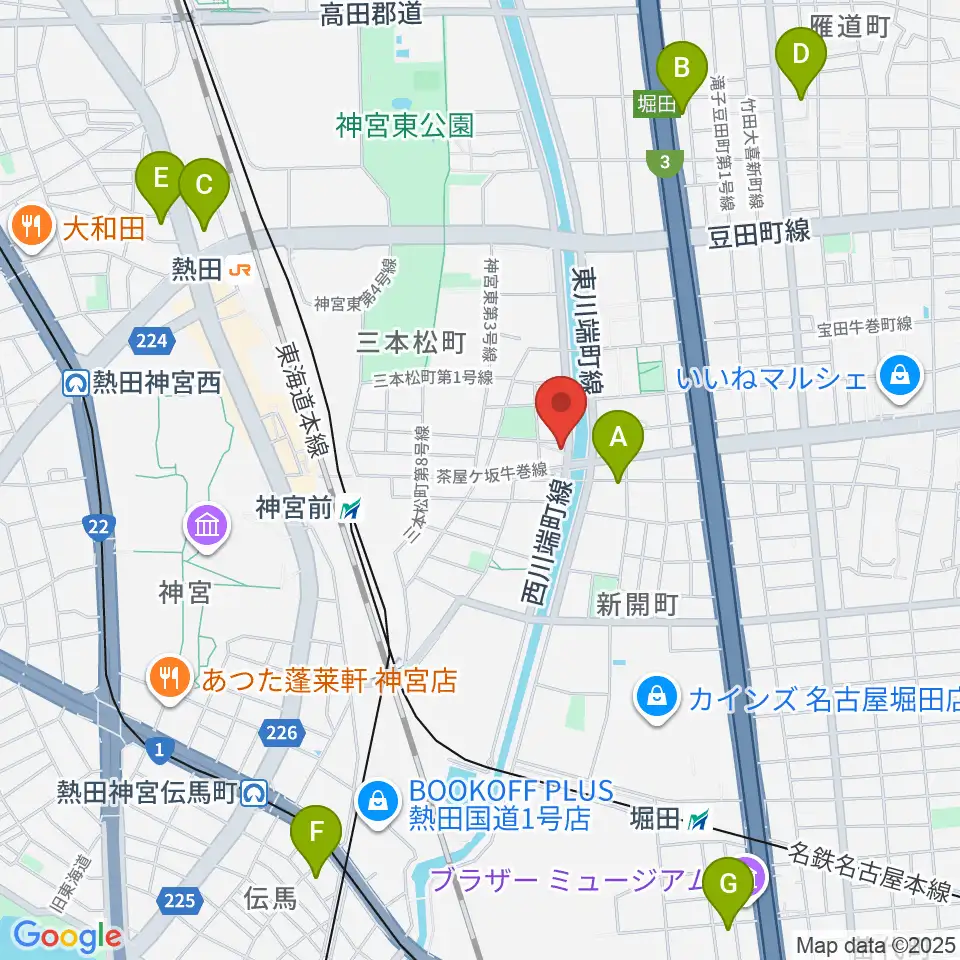 神宮前レコーディングスタジオ周辺のホテル一覧地図