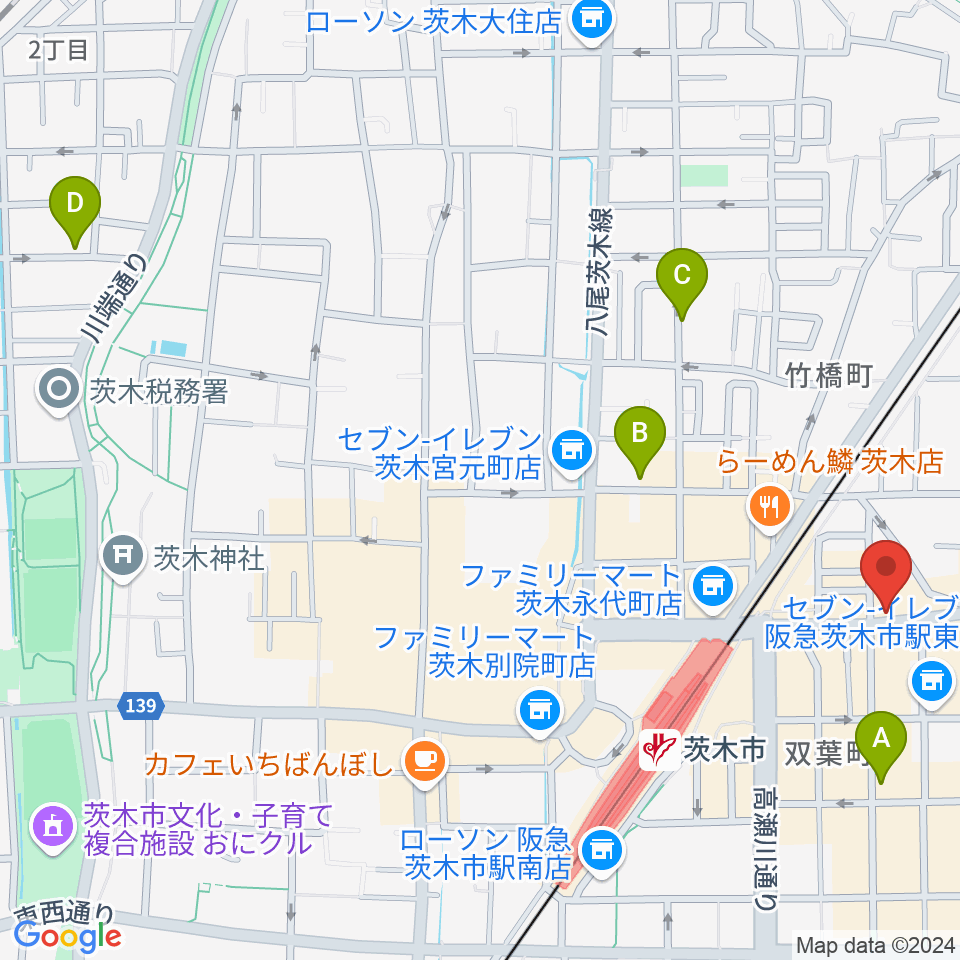 マリアナカフェ周辺のホテル一覧地図